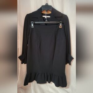 Diane Von Furstenberg Navy Blazer Classic Formal Skirt Suit